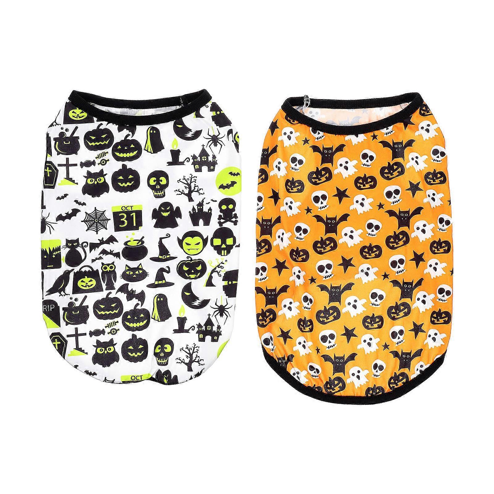 תחפושות לחיות מחמד ביגוד לכלבים נוח אפוד נושם ליל כל הקדושים ירוק כלב גדול 2 יחידות