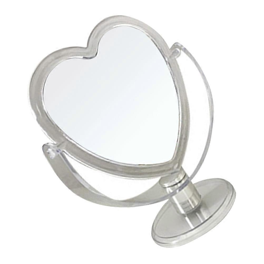 Heart Shaped Acrylic Table Mirror 1 Pc Creative Bedroom Makeup Mirror