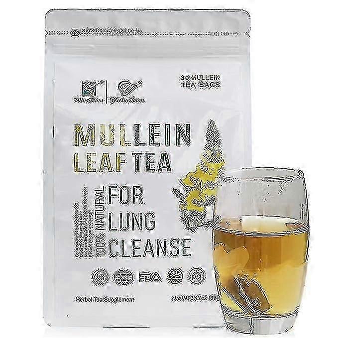 2025 30pcs Mullein Tea For Lung Cleanse