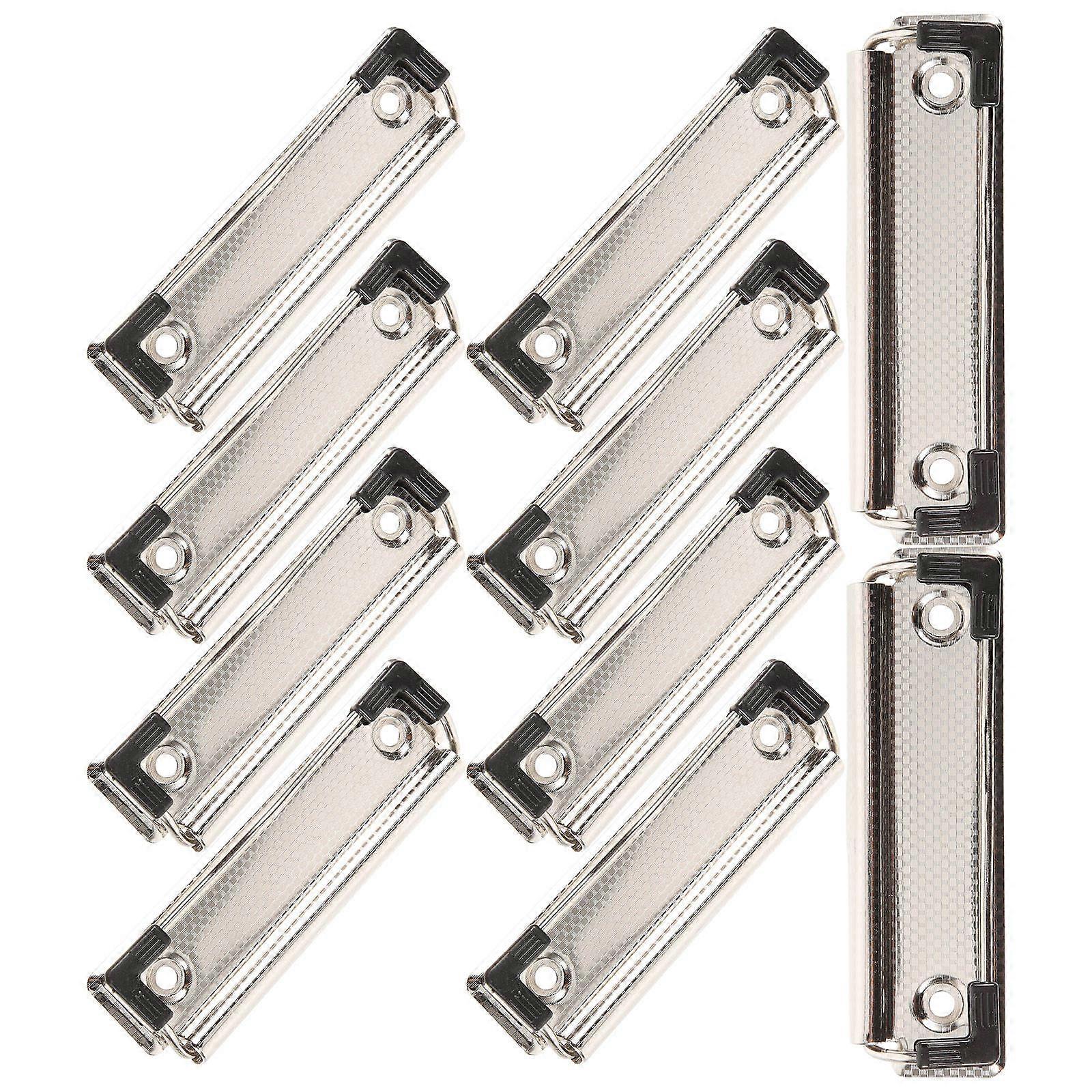 مجلس كليب حامل ممرضة كليب لوحات عقد وثائق تصميم احترافي فضي 10.00X3.00X1.00CM 10 قطع