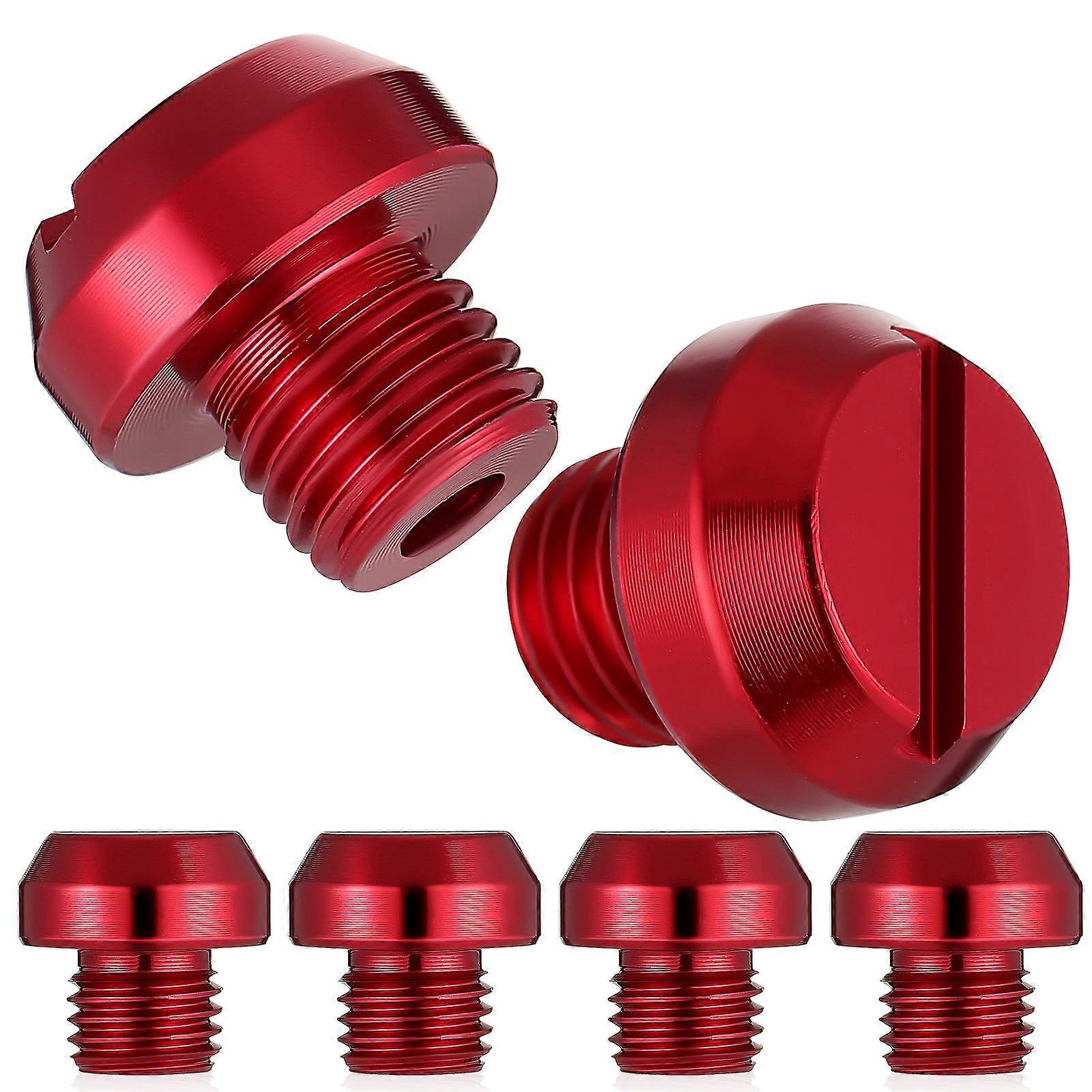 6 Pcs Motorcycle Mirror Plugs Motorcycle Rear View Mirror Screws Aluminum Alloy Mirror Hole Plugs Motorcycle Accessories