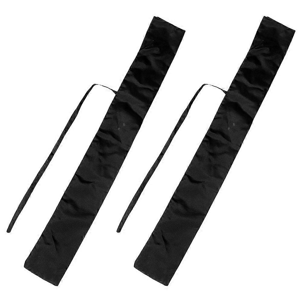 Sword Storage Bag Japanese Sword Carrying Case Martial Arts Performance Black Protection 2Pcs