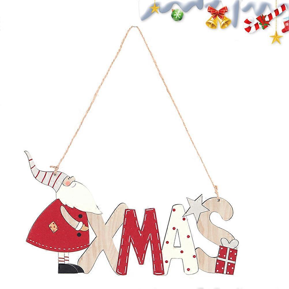 معلقة المعلقات الزينة سانتا كلوز الباب معلقة متعددة 22 * 13 سنتيمتر مادة الفندق الديكور 1 مجموعة