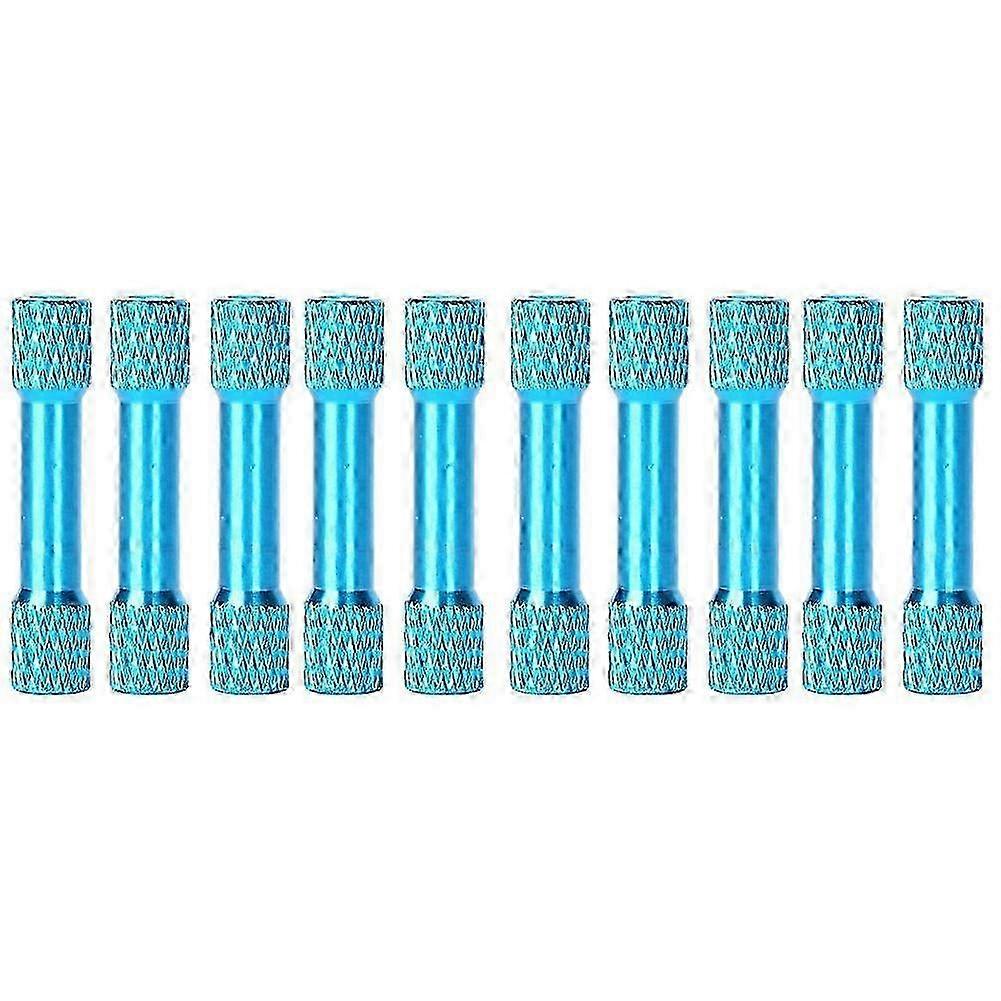 2025 10 Pcs Standoff M3x30mm Anodized Aluminum Alloy Internal Thread Column Spacer for DroneShallow Blue