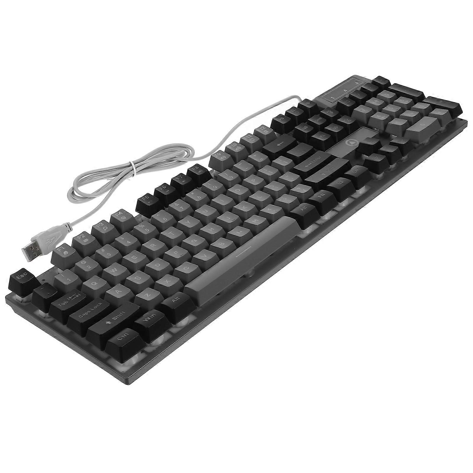 Mechanical Keyboard Full Size Gaming Accessories Ergonomic Design Rgb Led Backlight 1Set