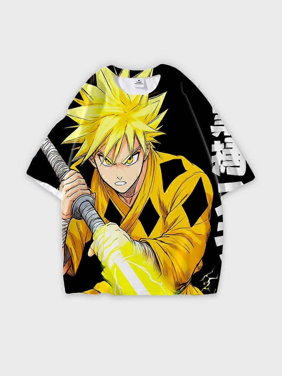 T-shirt round neck Cartoon Pattern loose short sleeve E2652