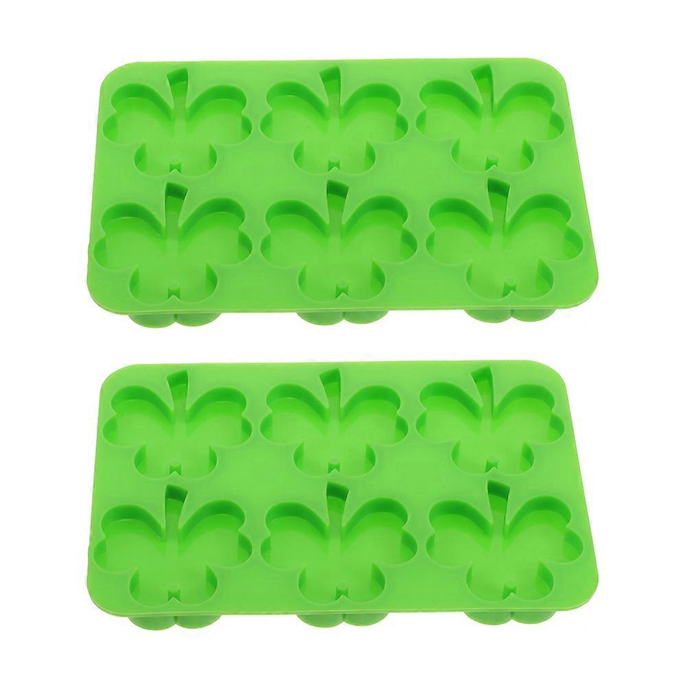 Shape Silicone Mold 2Pcs For Craft Lovers Creating Unique Diy Accessories In Green Color For Birthdays