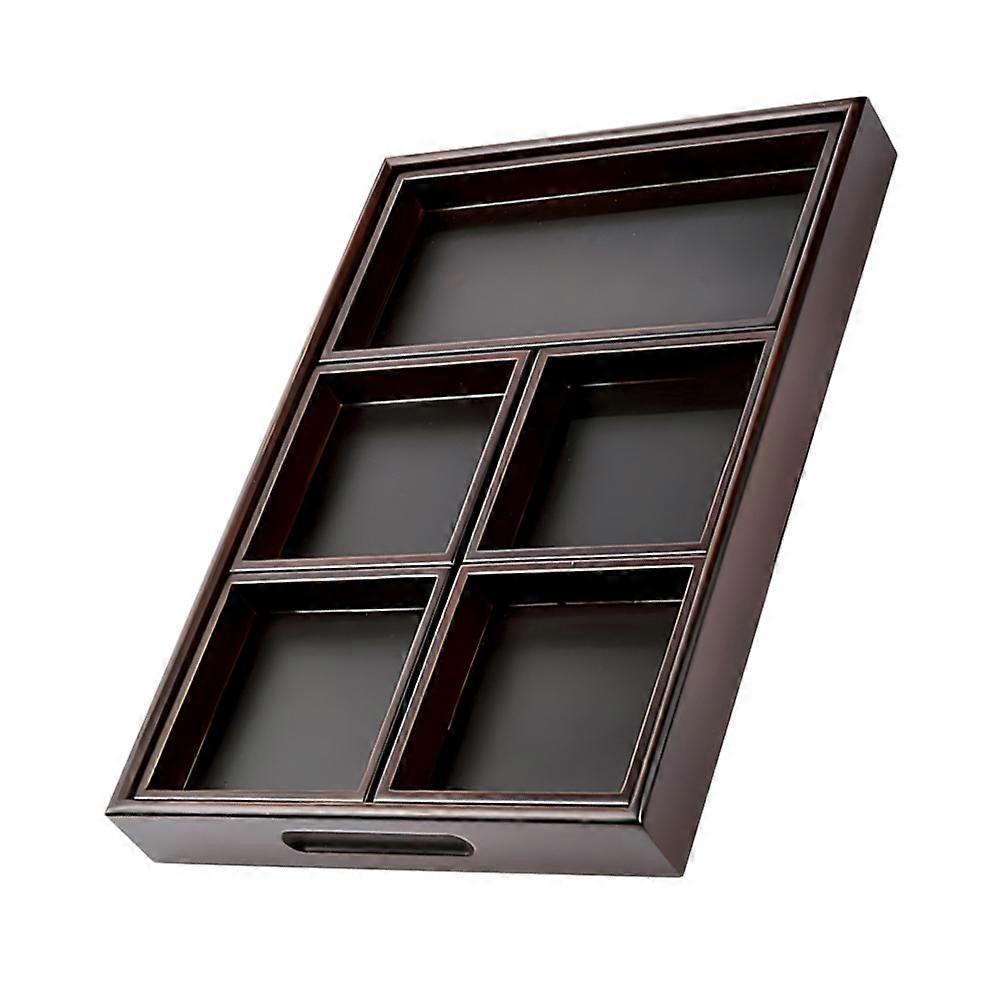 Fruit Serving Tray For Family Gatherings Dark Red Rustic Style 1 Set (6pcs) Food Presentation