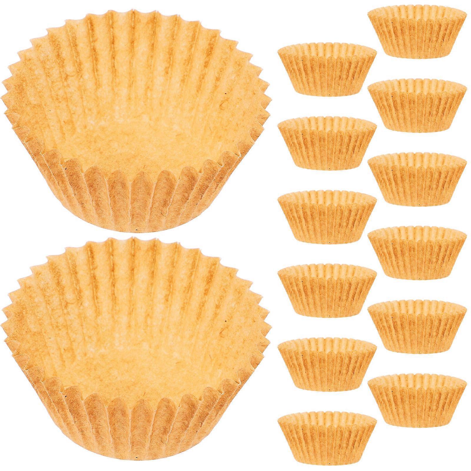 Paper Cupcake Holders Baking Cups Replacement Needs Light Brown 4.50X3.50X2.50CM 1000Pcs