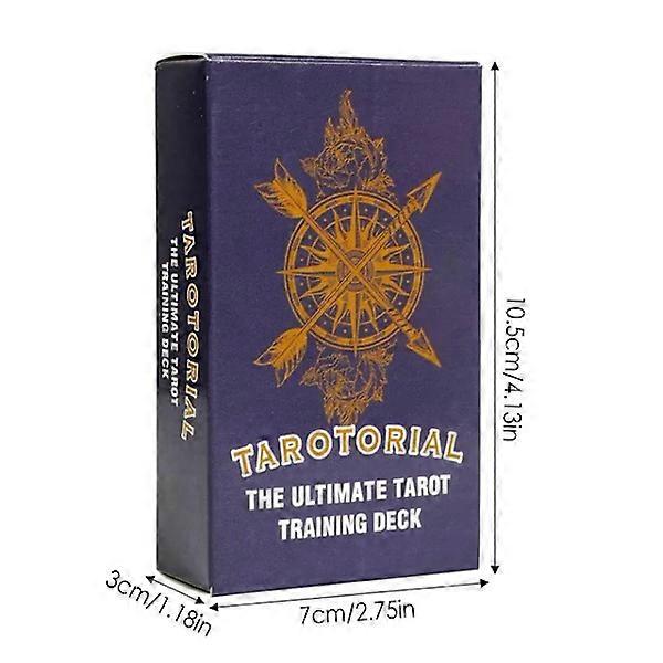 New 78 pcs cards The Ultimate Tarot Training Deck Oracle Fate Divination Tarot Card Divination Card Game Party Board Game Light Grey none