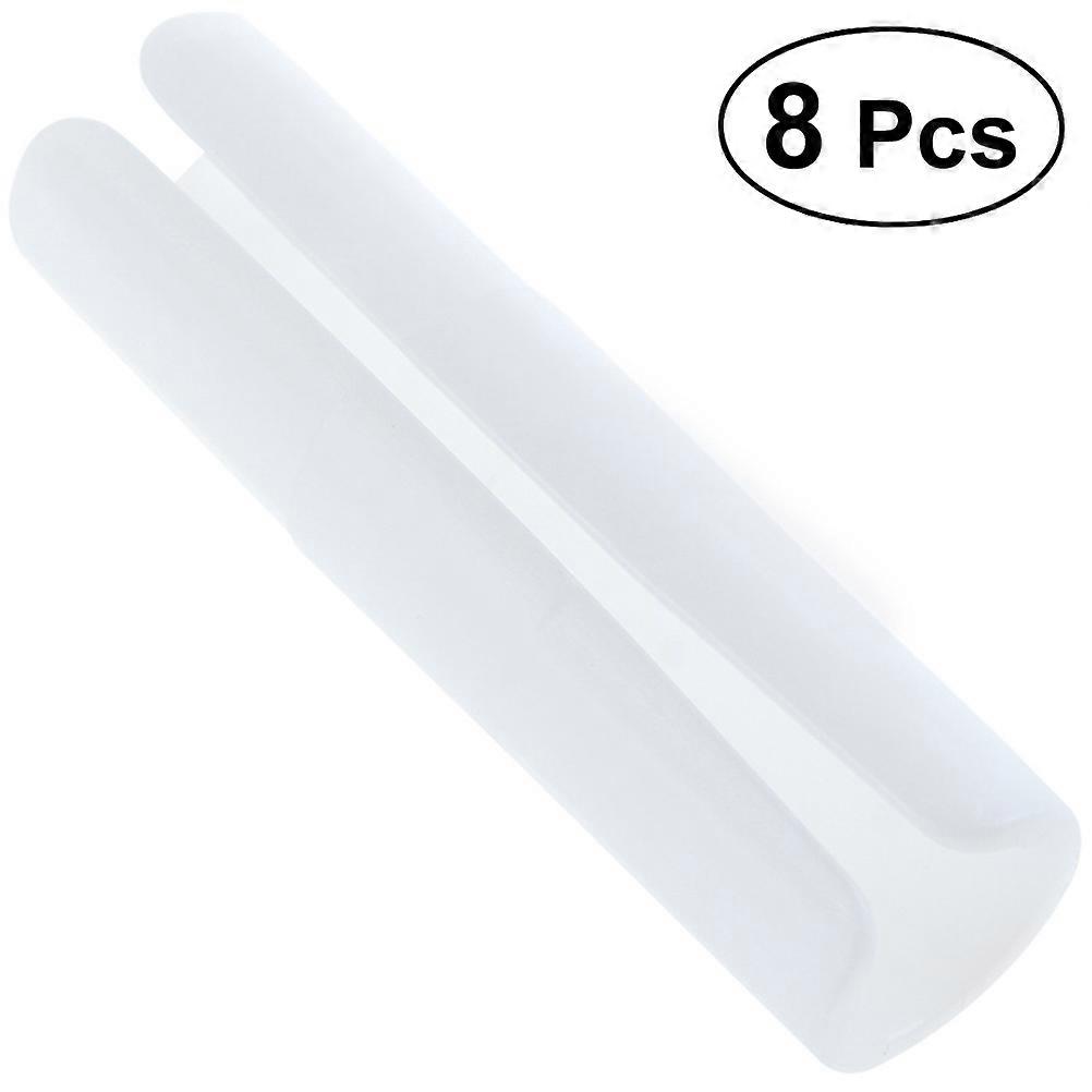 8Pcs Bed Sheet Anti Slip Clips Fixed Clasps Quilt Clamps Bed Sheet Fastener Device White