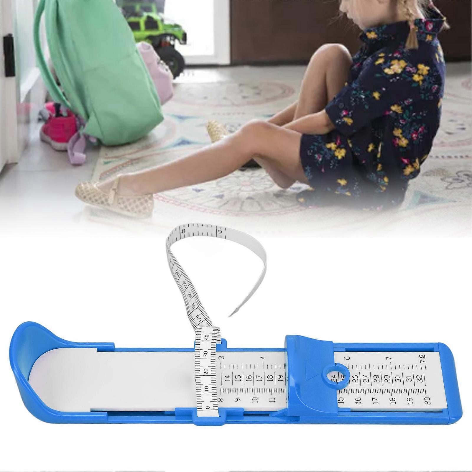 Feet Length Measuring Ruler Multifunction Accurate Shoe Feet Measuring Ruler for Kids Blue 