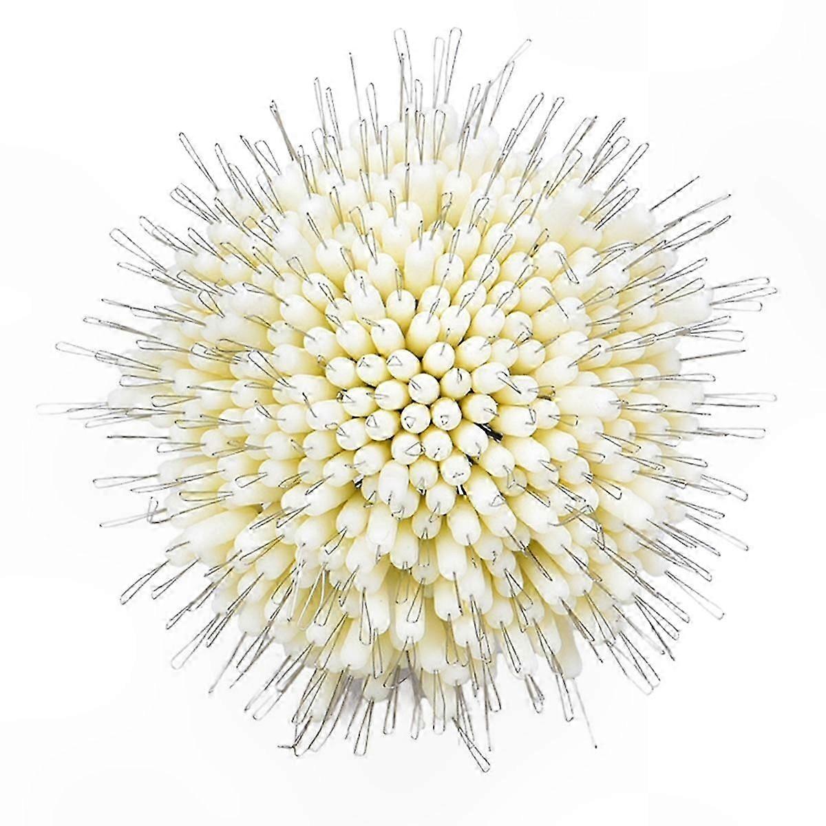 Milky White Silicone Beads Olive-Shaped Space Beans for Crafting