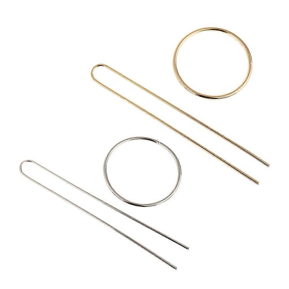 Assorted Color Alloy Hair Comb for Women Perfect for Parties and Special Occasions 2 Pcs
