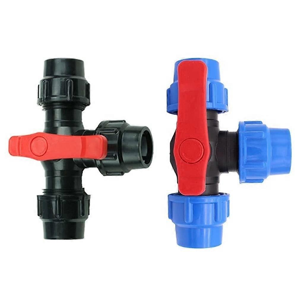 Check Valve Needle Valve PE Three-Way Quick Release Plastic T Valve Inner Diameter 20/25/32 Mm BK 27 Mm 1-Piece