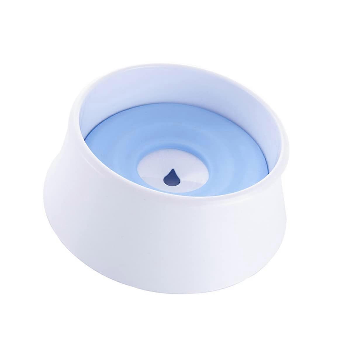 Dog water bowl with splash guard, large capacity, pet buoyancy drinking bowl for pets, dirtresistant and made of durable material.