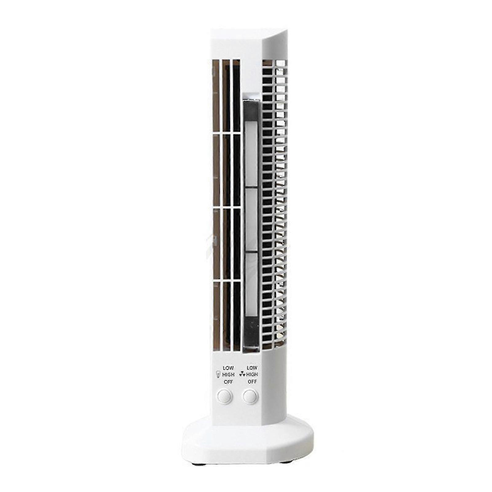 Vertikaler Turmventilator mit Lichtleiste Rutschfester robuster Tischluftkühler für Wohnzimmerbüro