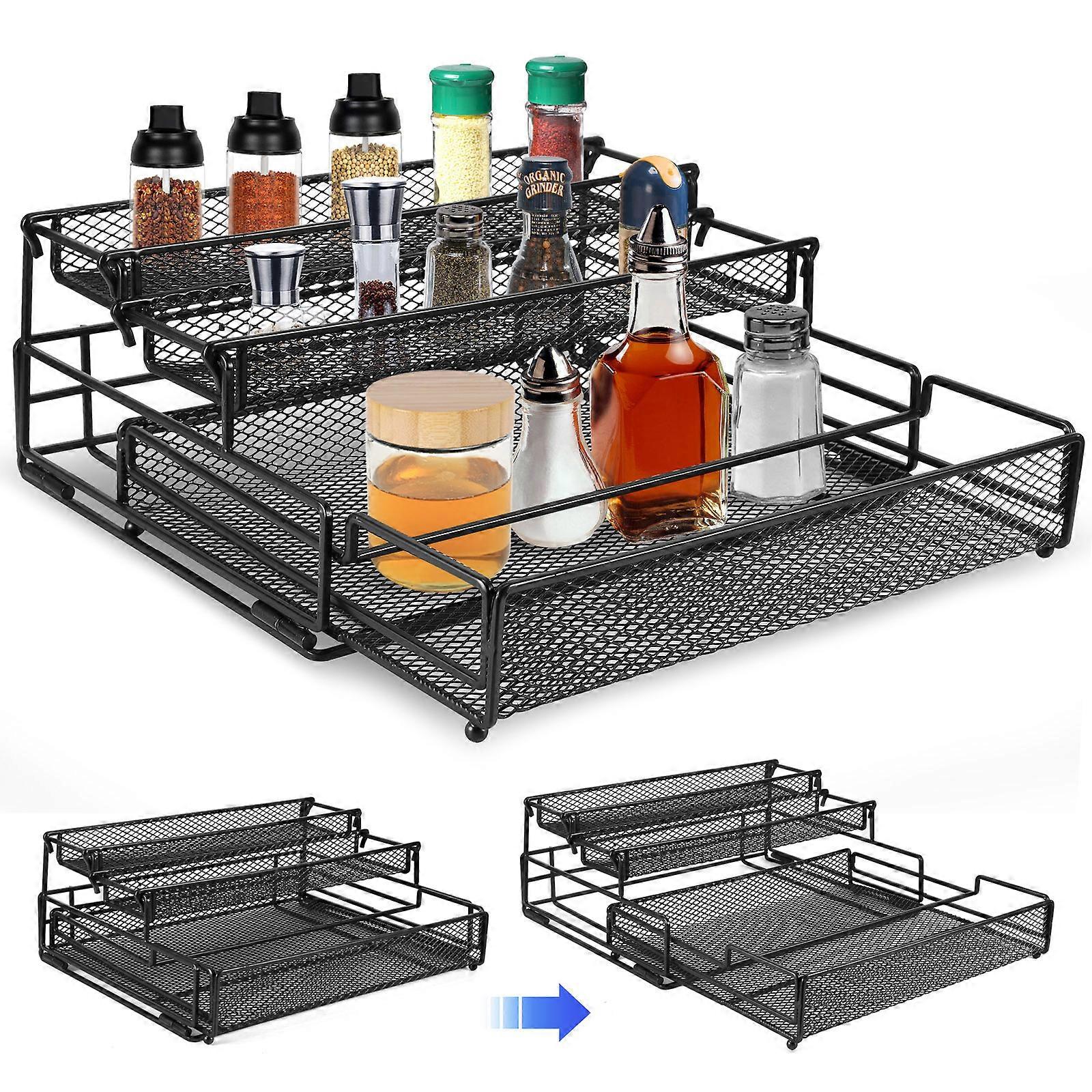 Multi-Purpose Drawer Organizer Black