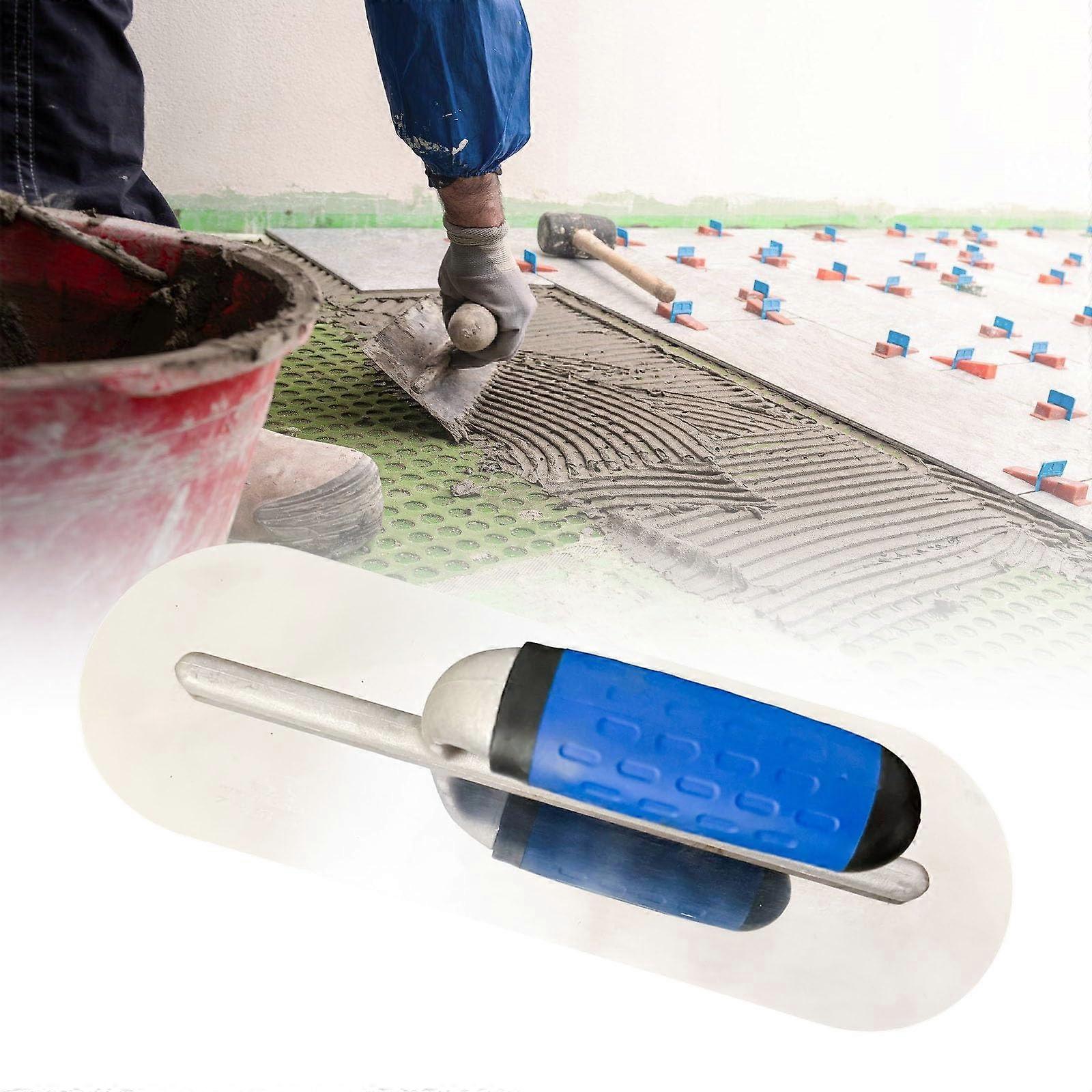 Essential Rounded Edge Trowel 40x10cm for Comfortable Grip and Efficient Wall Finishing in Construction Projects