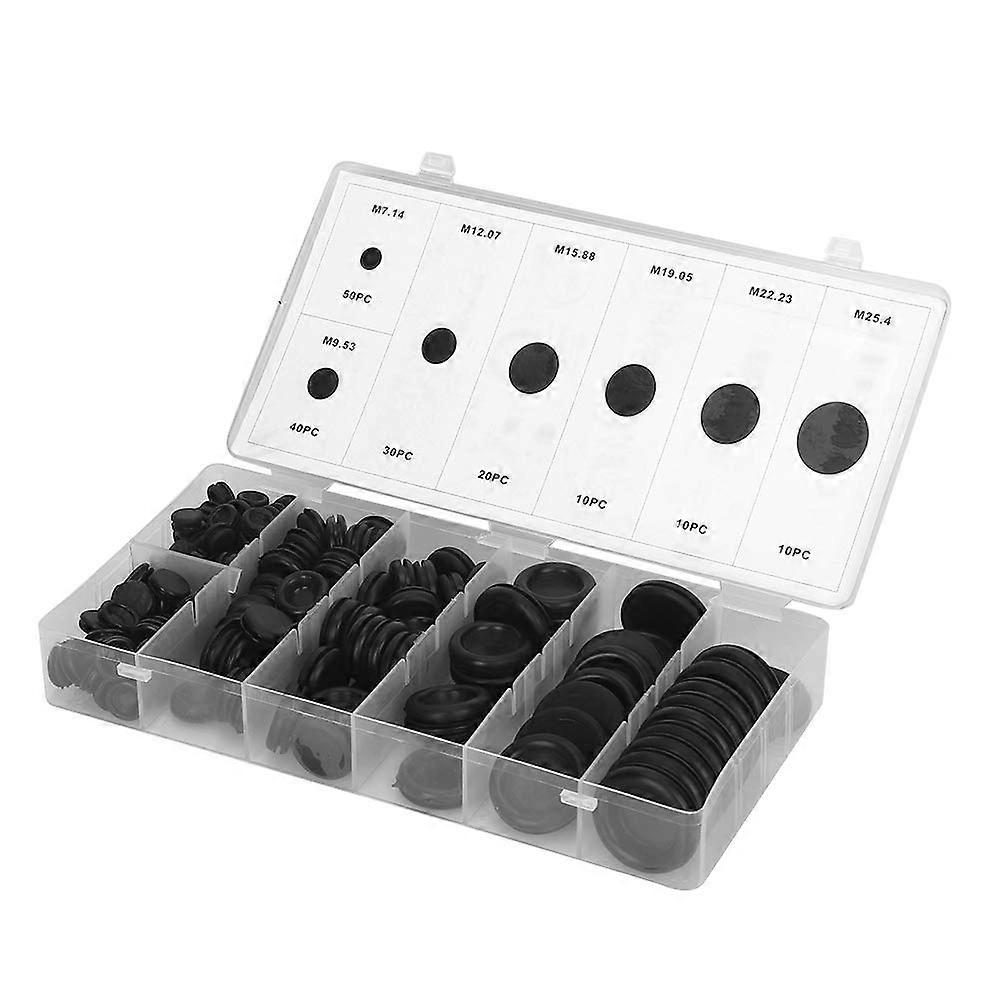 Gummitüllen-Set - Elektrokabel-Dichtungsset mit Aufbewahrungsbox, Wiederverschließbare Dichtungen zur Kabelschutz