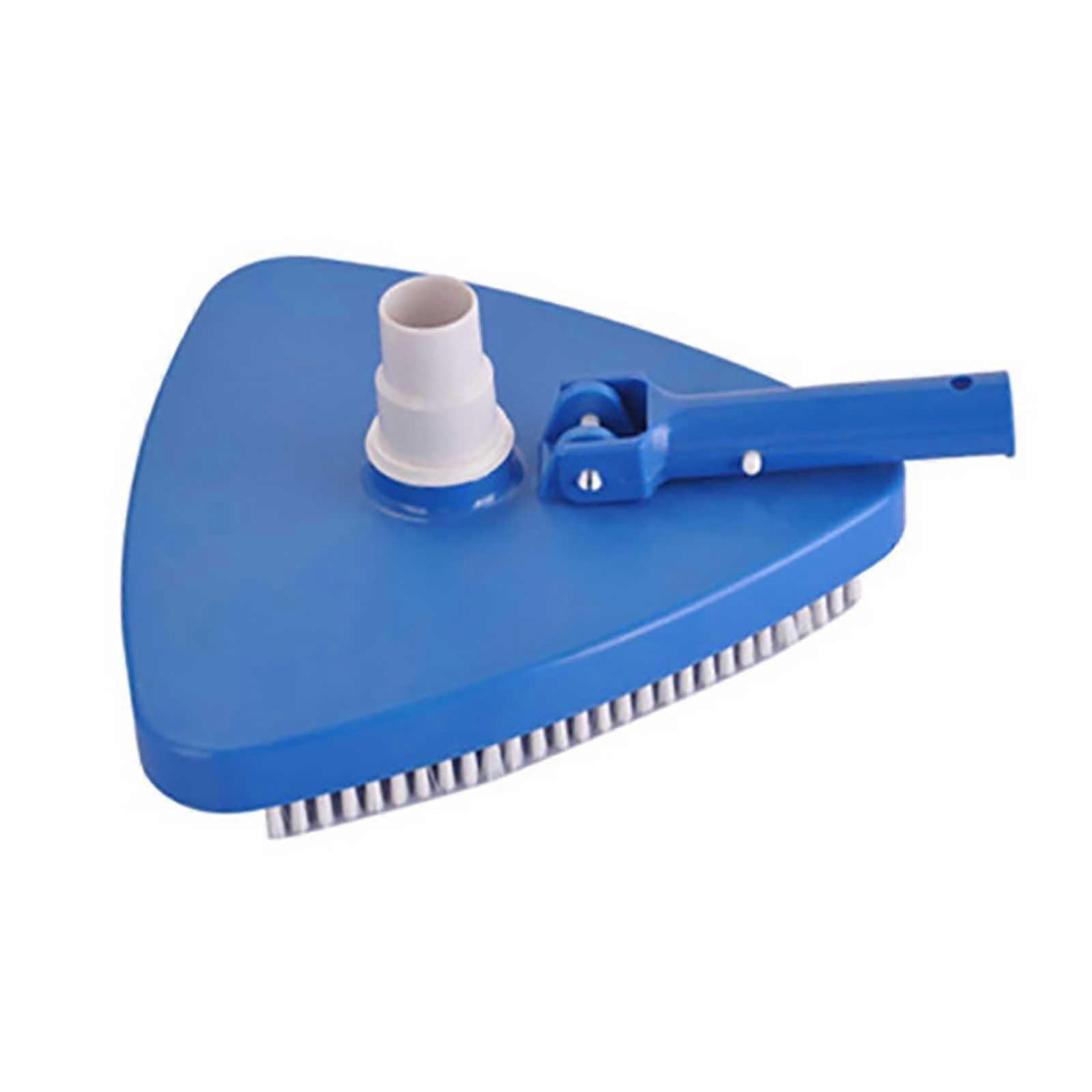 Pool Brush with Triangular Head for Efficient Cleaning, Removable for Walls, Tiles, Floors