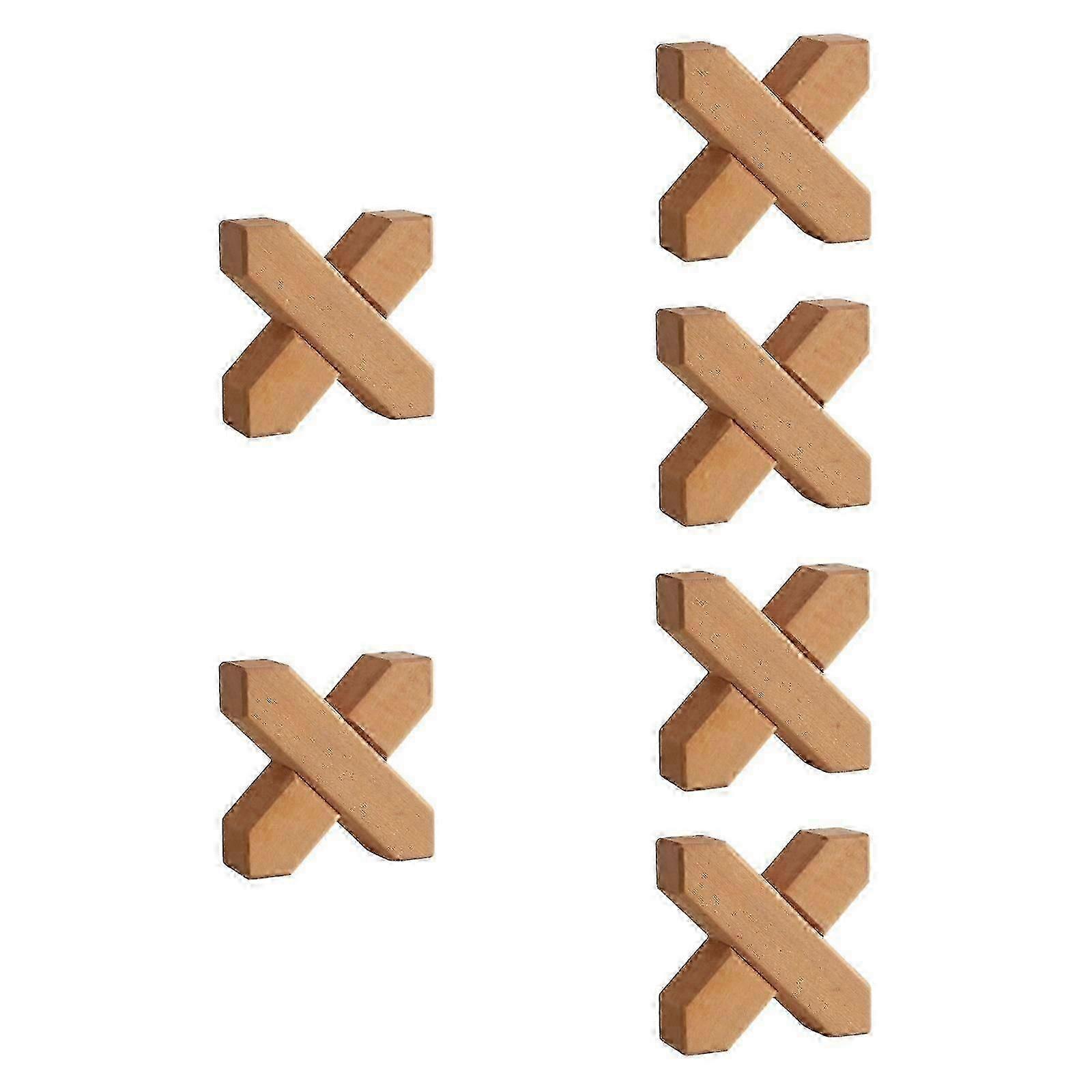 6-Piece Cross-Shaped Block Travel Game Educational Entertainment Gift for All Ages