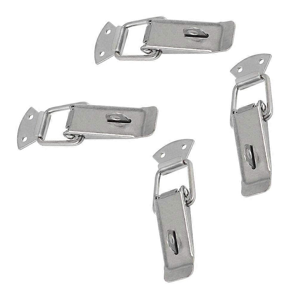 Spring Loaded Latch 4Pcs Lock Clasp Buckle Stainless Steel For Tool Box Transportation