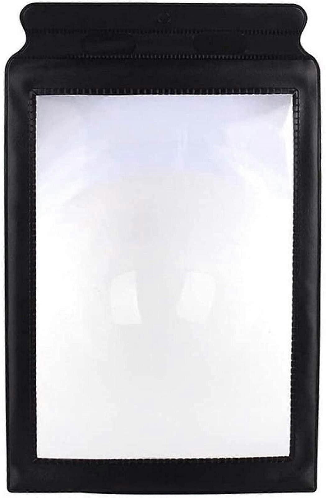 A4 Full Page Reading Magnifier 3X Large Glass Lens for Visually Impaired Books and Reading Aid