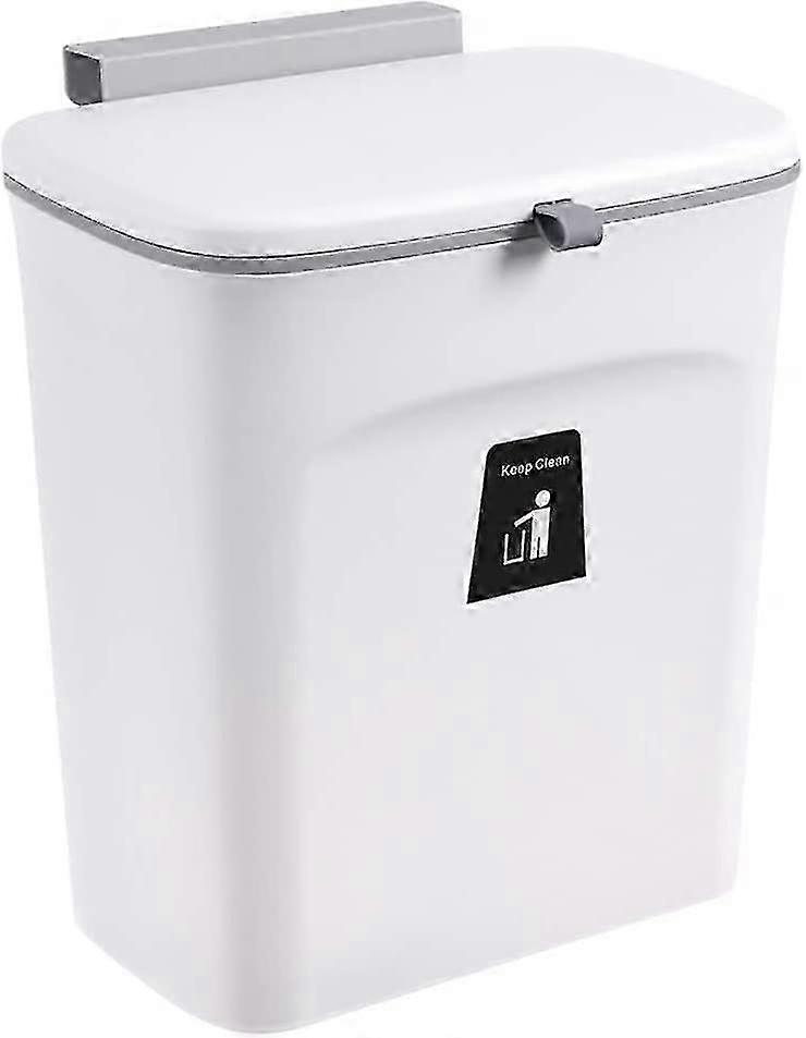 Hanging Kitchen Trash Can 2.4 Gallon Under Sink Door Trash Bin Collapsible Mini 2025