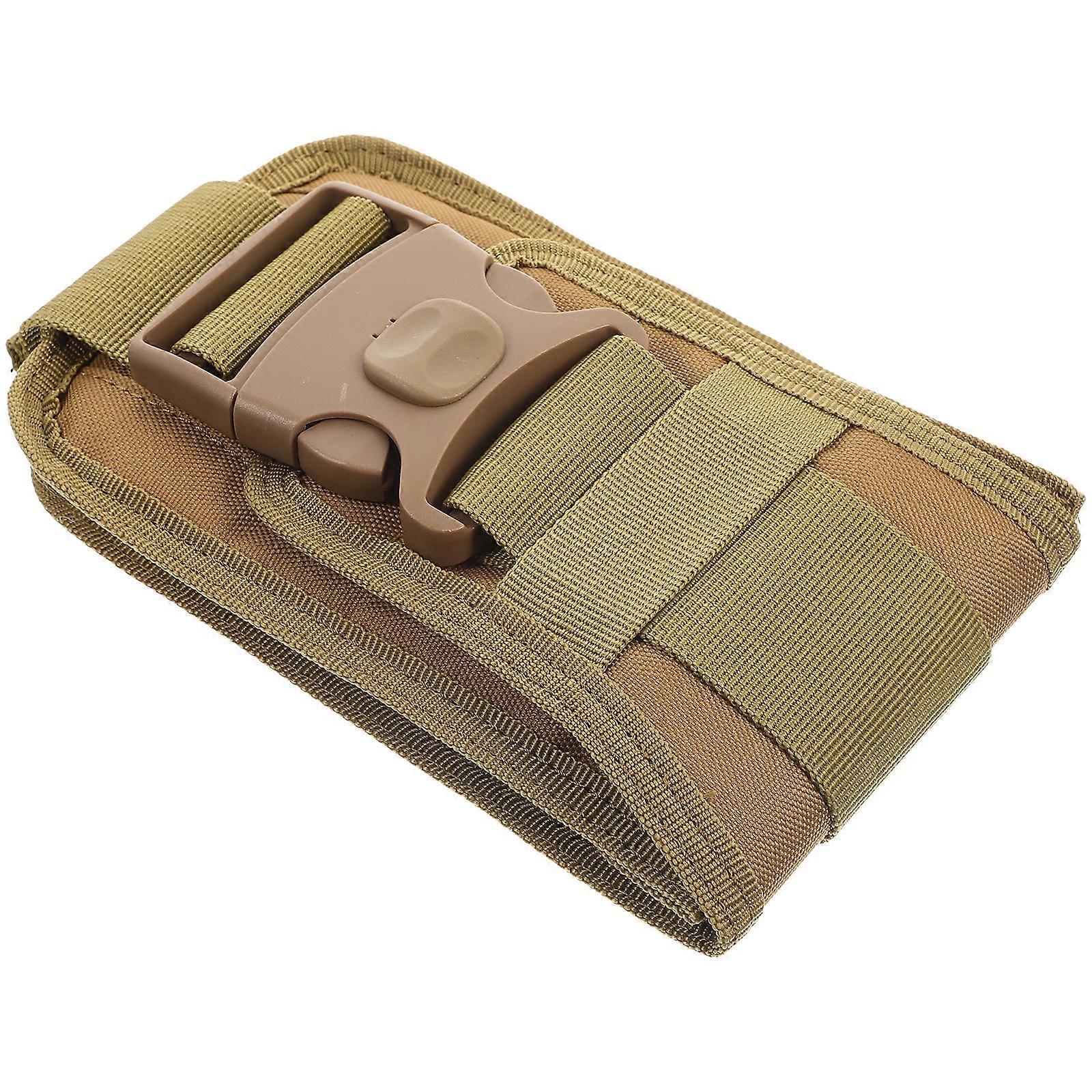Sports Phone Bag For Biking And Hiking In Durable Khaki Color With Storage Capabilities 1Pcs