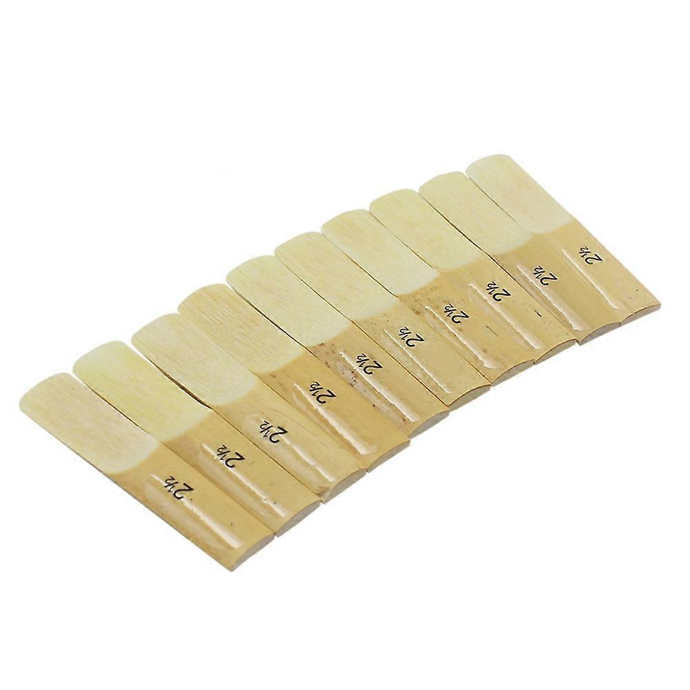 LADE Brand Bamboo Clarinet Reeds Set of 10 for Musical Instruments with Strength 2.5