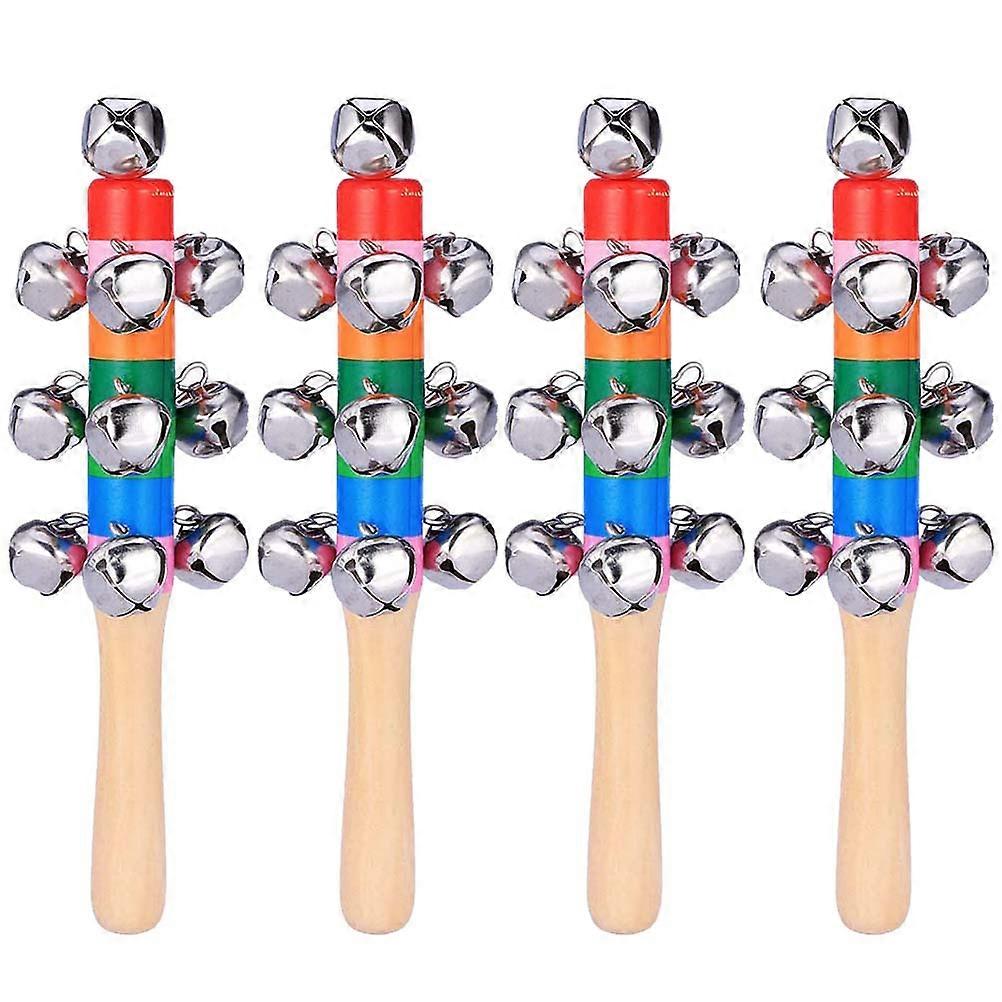Hand Bell Rattles For Babies Encouraging Auditory Awareness Ideal For Everyday Indoor Play In Assorted Pcs