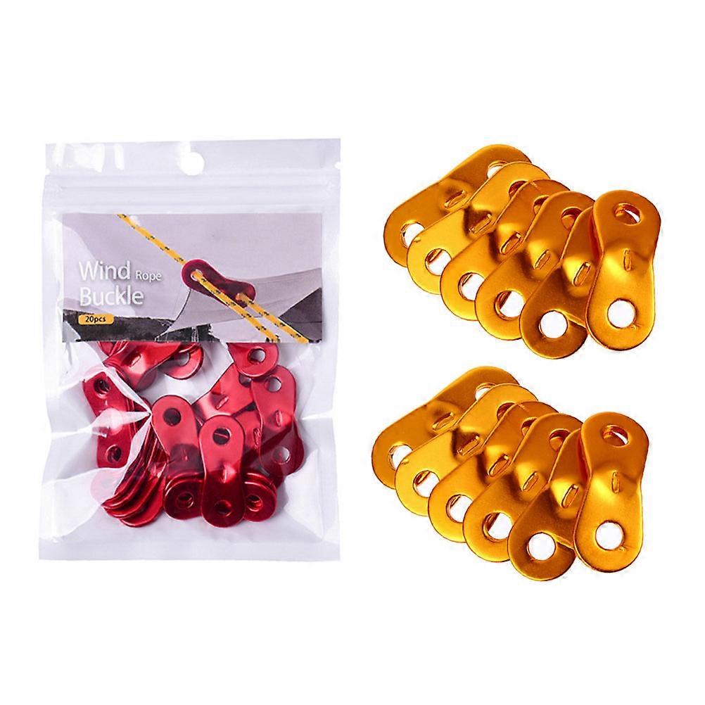 Emergency Rope Fixing Aluminum Alloy Tent Buckles for Sky Curtains with Assorted Color 40Pcs Pack
