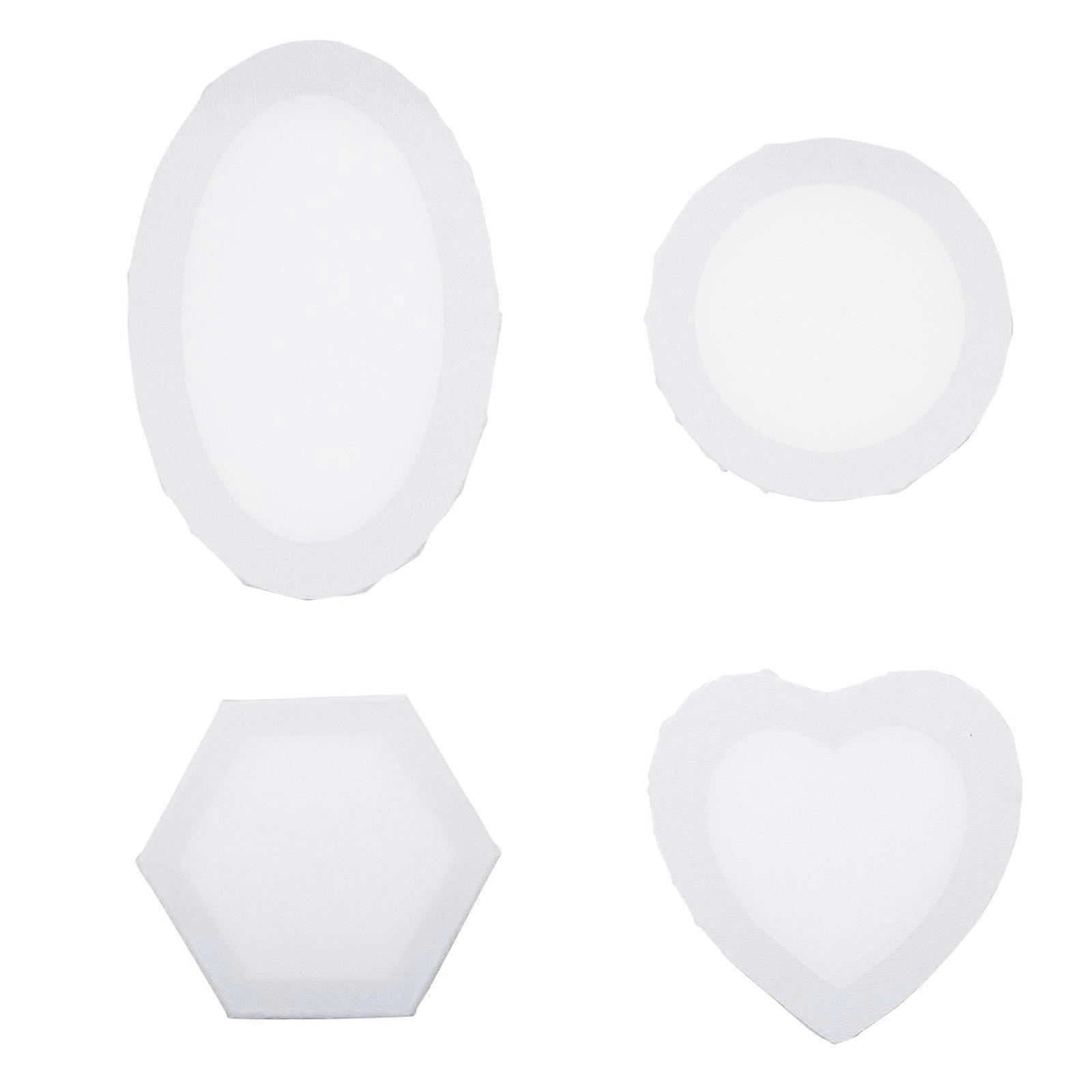 Oil Painting Kit With 4Pcs Heart Width 20cm Empty Frames Designed For Decorative Projects Perfect For Painting Hobbyists