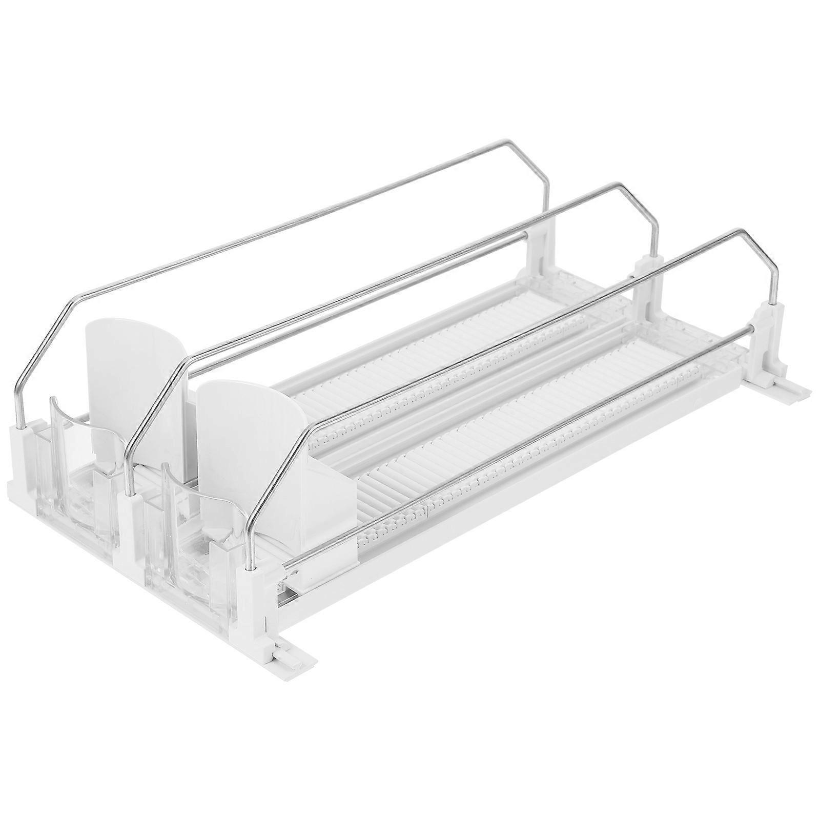 1 Set Automatic Vending Machine Pusher Drinks Organizer for Soda Can Fridge Dispenser