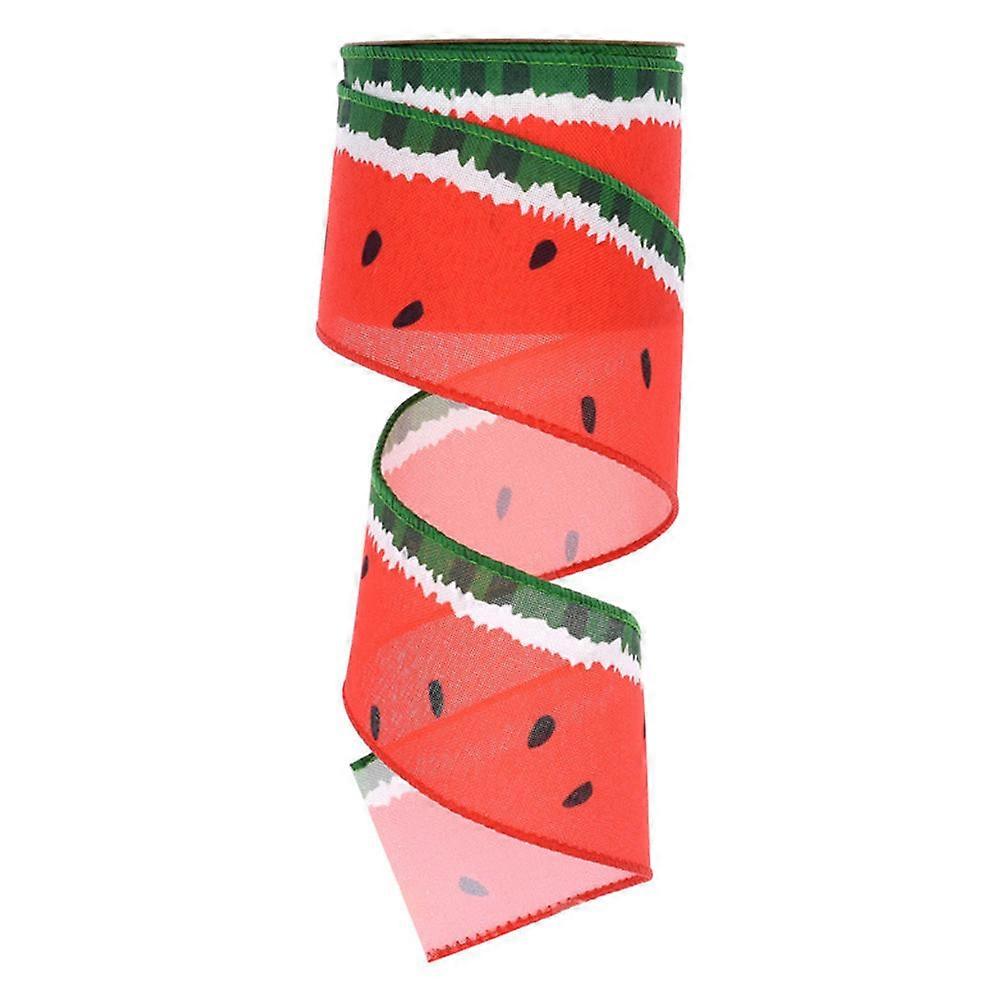 Fruit Printed Ribbon Decorative Ribbon For Women 0.1X6.3X450CM With Exceptional Craftsmanship 1Roll