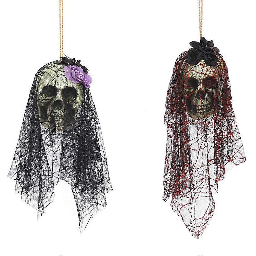 Creepy Halloween Skull Pendant Hanging Decoration For Children In 7.9×7.9×9.4in With Lightweight Design 1 Piece
