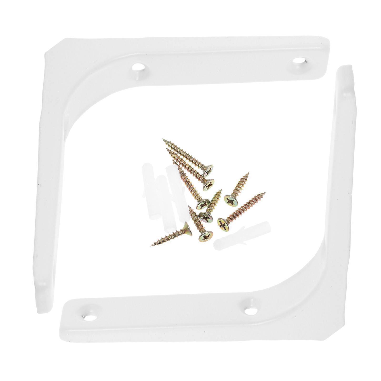 2pcs Triangle Bracket Wall Shelf Mounts Heavy Duty Shelf Brackets For Floating Shelves Metal Hidden L Bracket For Shelves Support