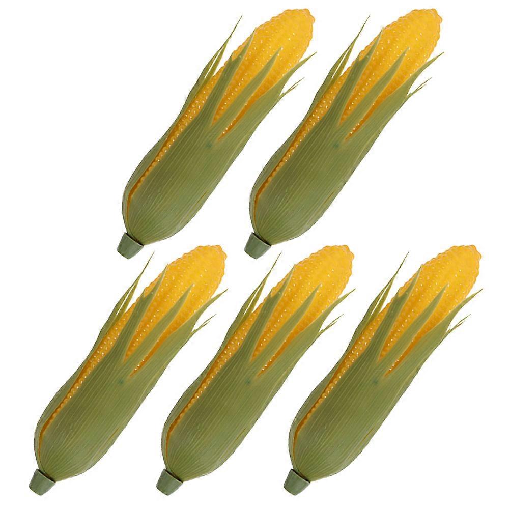 Lifelike Artificial Corn Models Made from Plastic for Displaying in Multi Color 5pcs