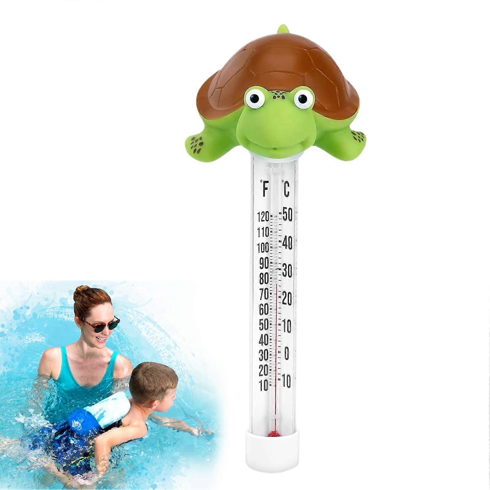 Thermometer for Pool | Accurate Water Temperature Sensor for Diving, Turtle Design for Spas, Outdoor Aquariums, Fish Ponds
