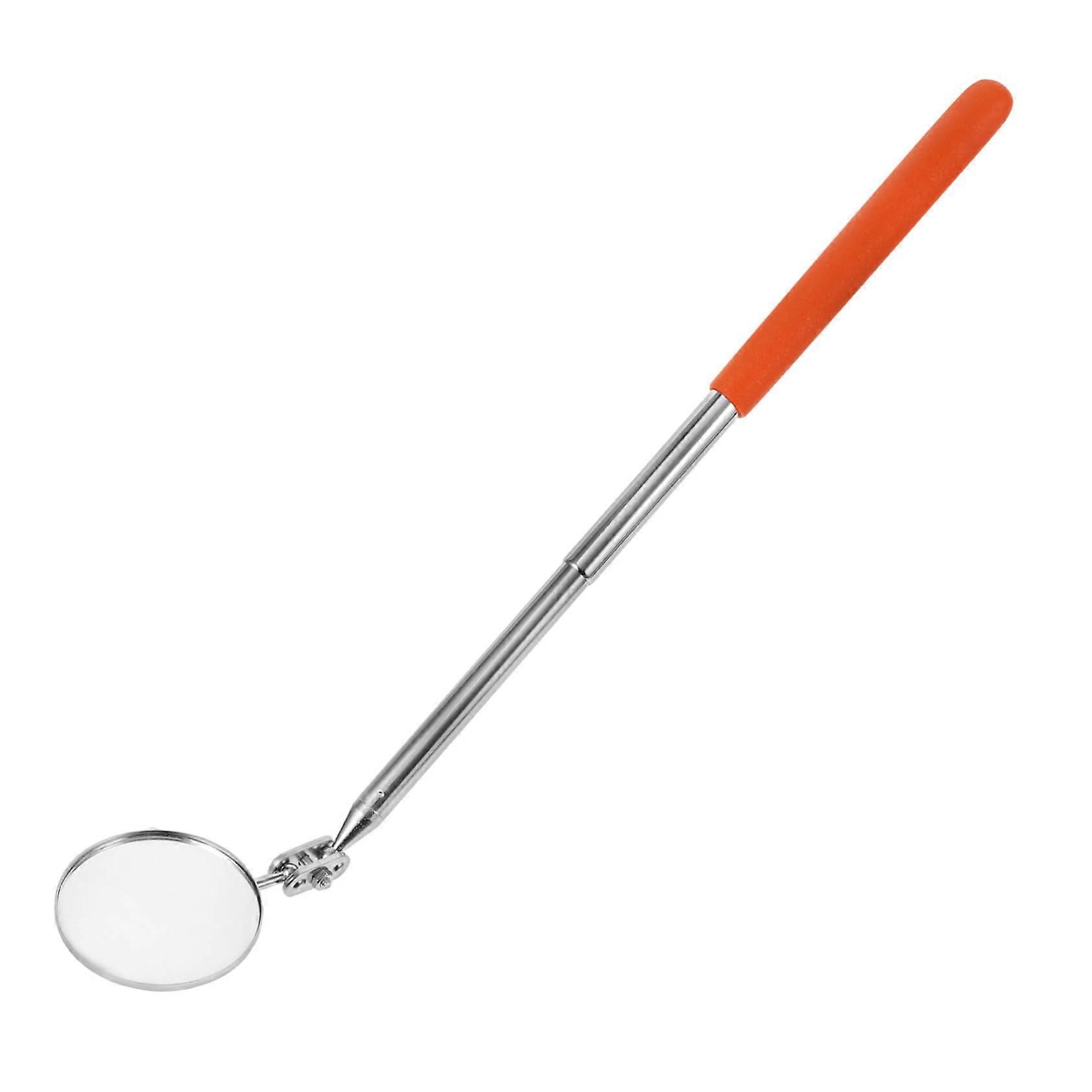 Telescopic Inspection Mirror with Flexible Gooseneck and Round Mirror for Precise Vehicle Inspections 50 mm Portable Tool for Vehicle Inspection