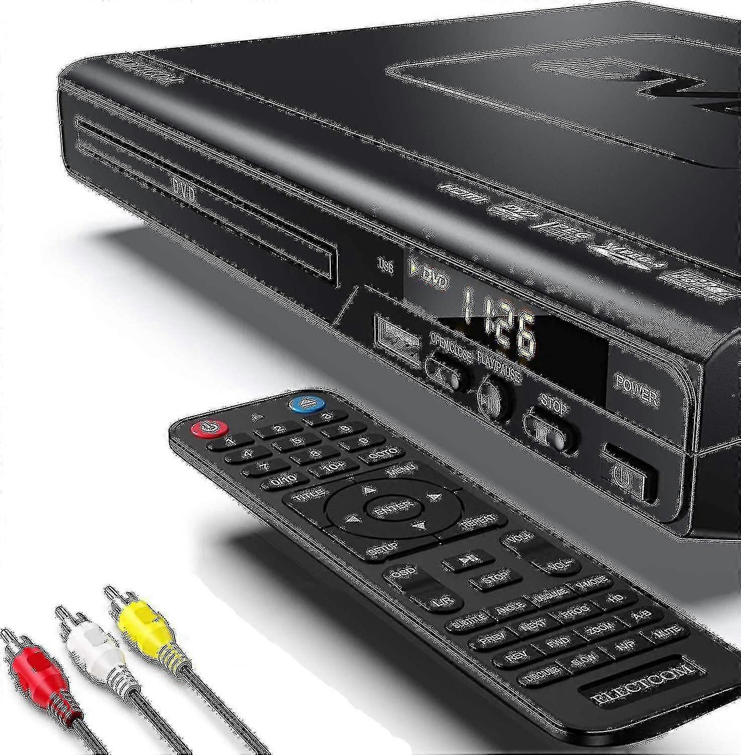 مشغلات دي في دي للتلفزيون بلو راي دي في دي لاعب مع كابل HDMI عن بعد (بما في ذلك قطعة قماش التنظيف) Wigslar