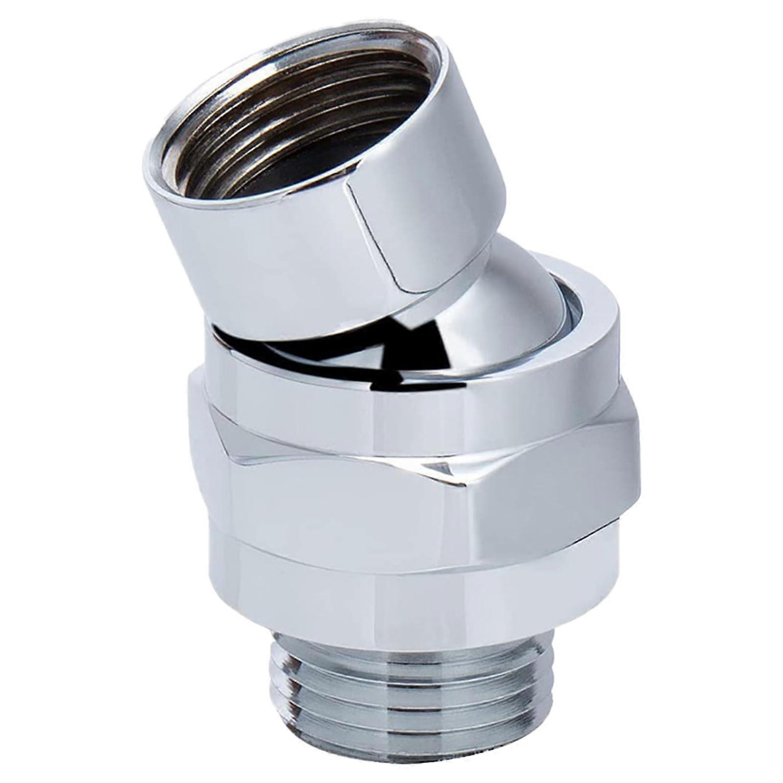 Adjustable Shower Head Connector - Brass Ball Joint - Replacement Shower Arm Extension - Universal Compatibility