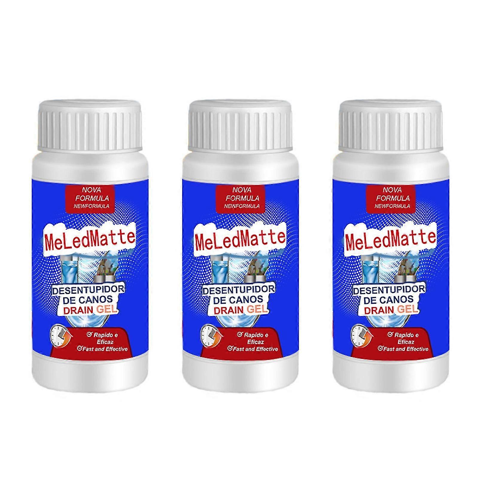 1-3pcs Meledmatte Pipeline Dredging Agent Odor Removing Tool Powerful Kitchen Pipe Dredging Deodorant Toilet Sink Drain Cleaner Sewer