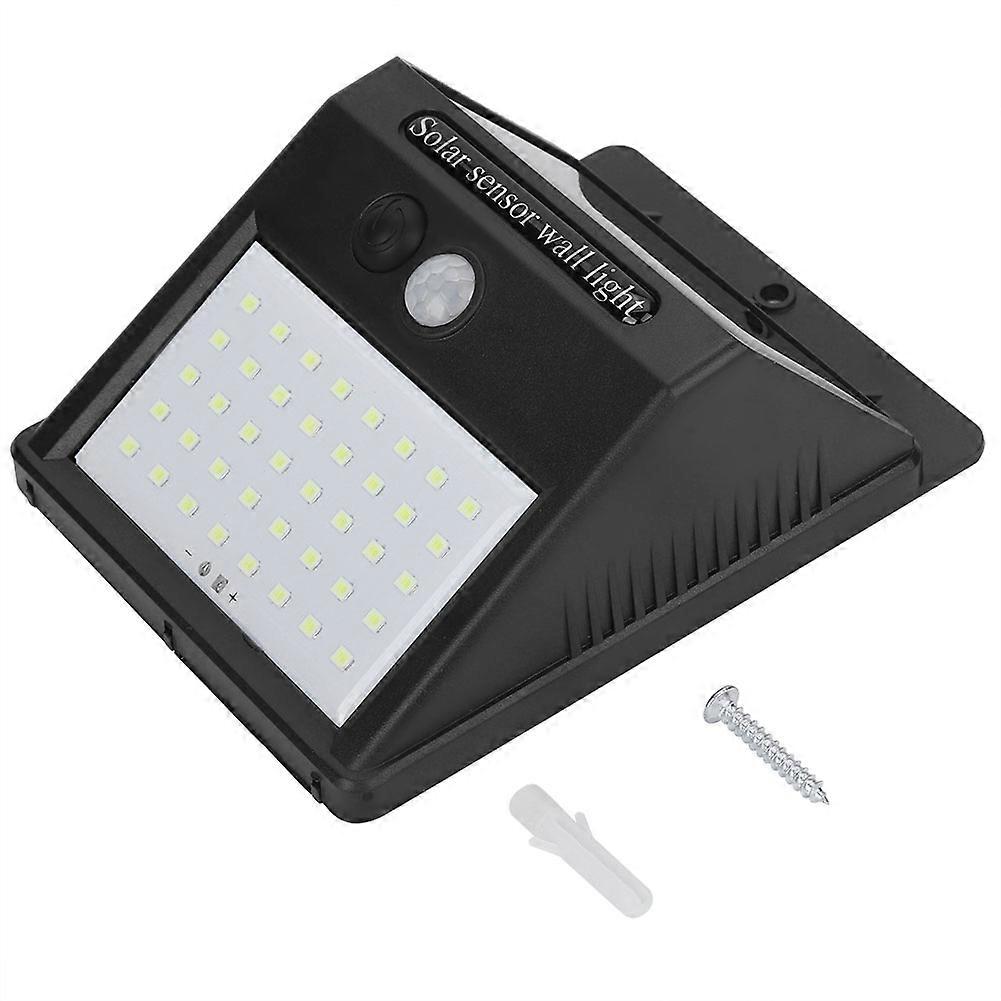 Waterproof Solar Powered LED Wall Light with Human Body Sensing for Garden Patio Gate