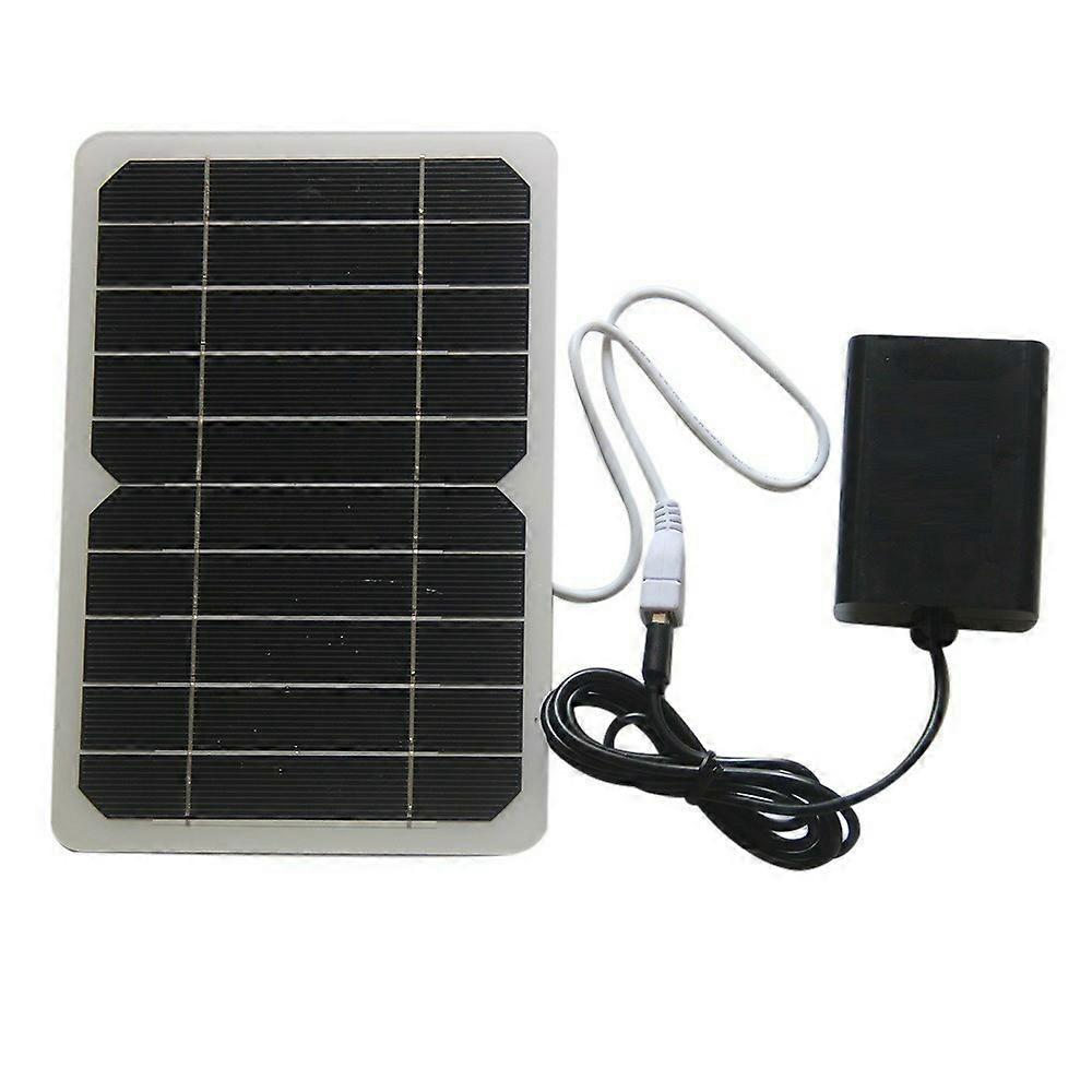 TKdaddy Solar Oxygen Pump Kit 5W Solar Panel with Oxygenator for Fish Tank Solar Powered Oxygen Aerator