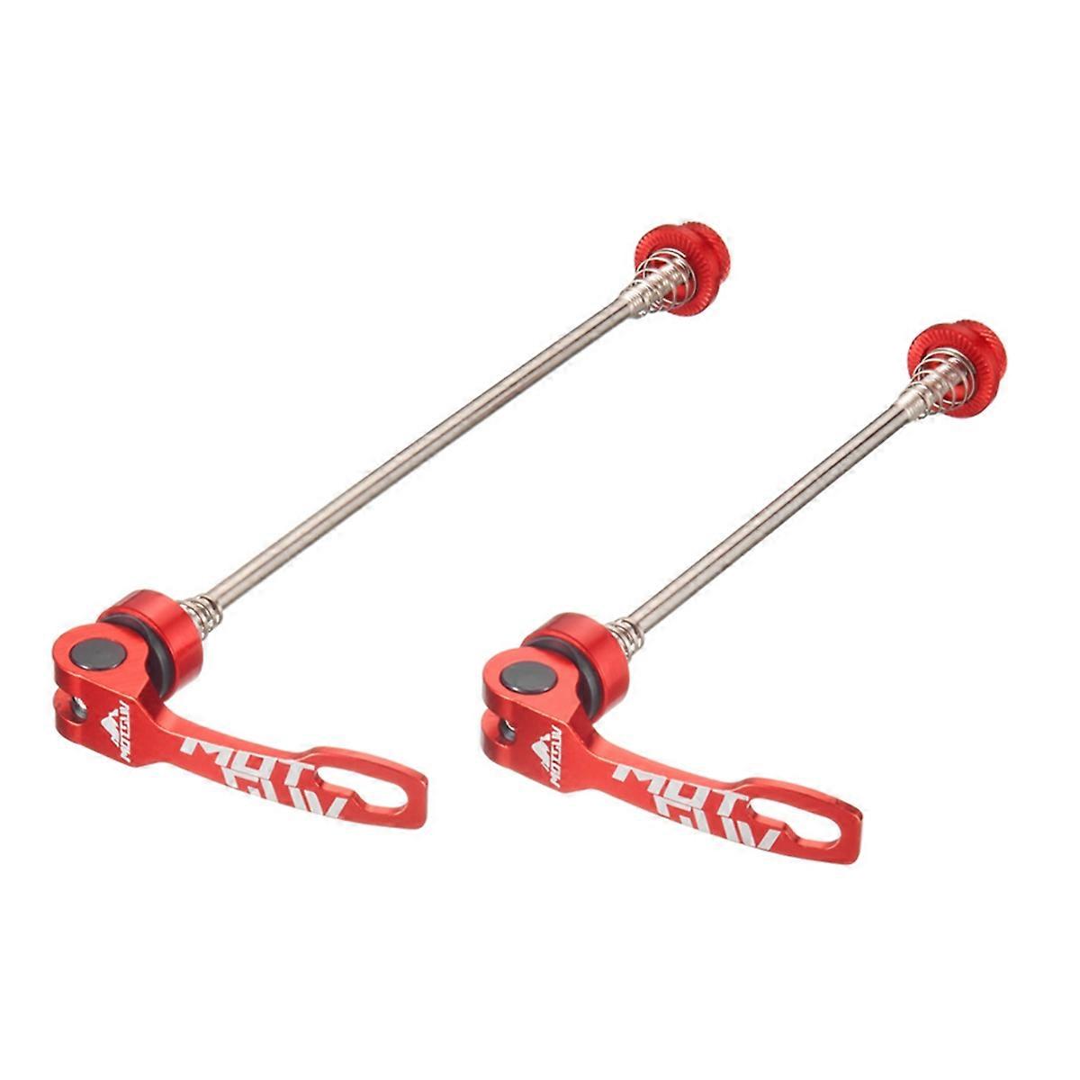 Aluminum Alloy Quick Release Skewer Set for Bike Red