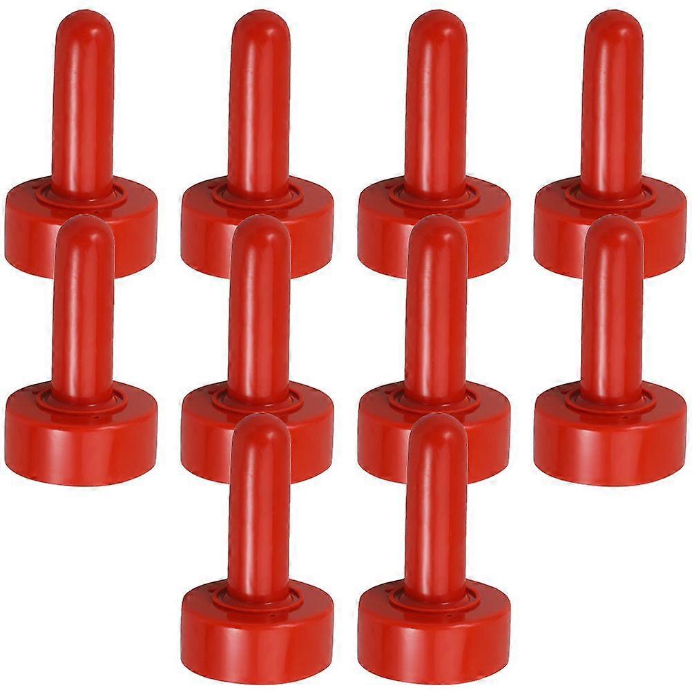 10pcs Kunstkautschuk Nippel Viehfütterung Gefälschte Nippel Gummi Schnuller für Kühe Lämmer