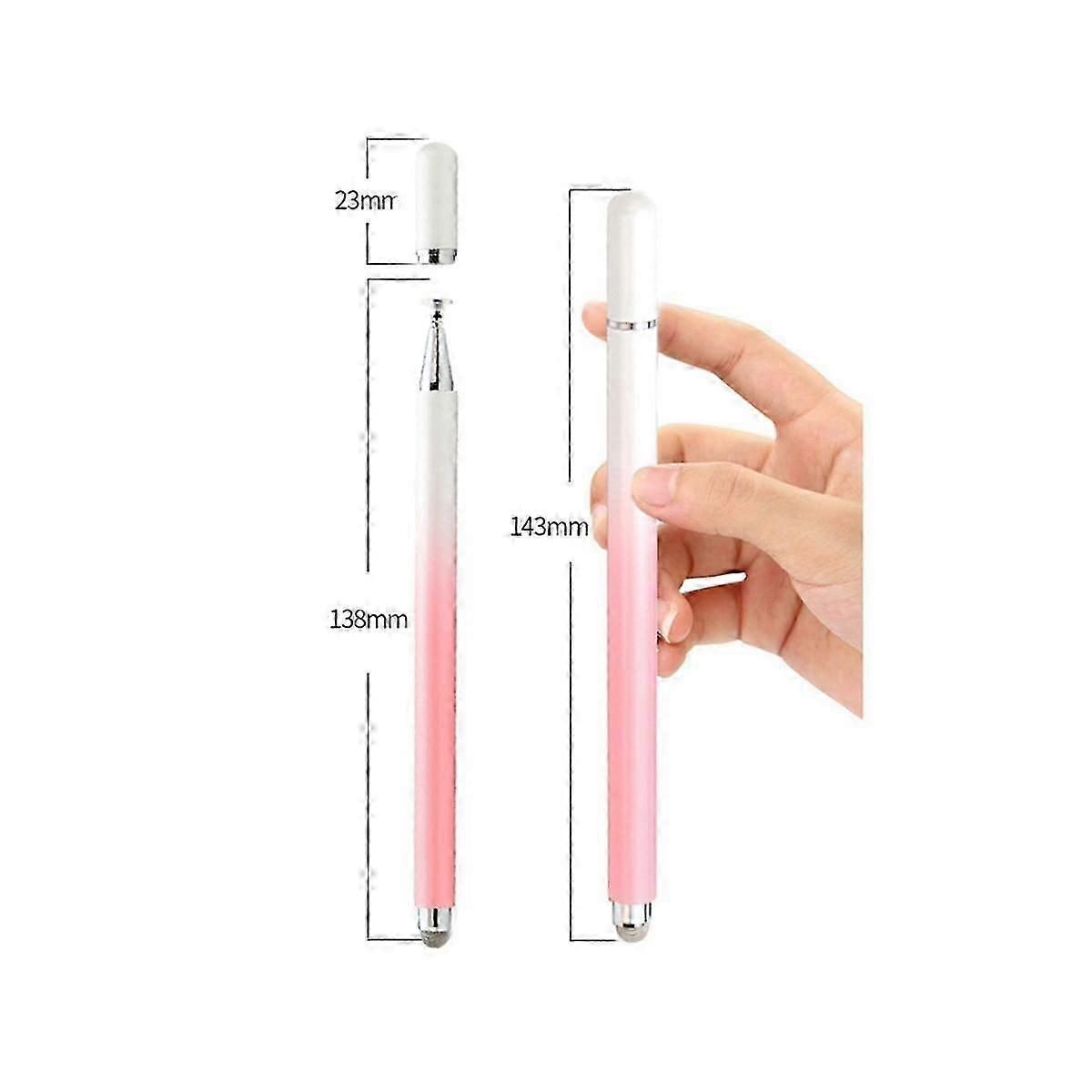 Magnetic Dual-Use Handwriting Stylus Transparent Disc Built-In Suction Cup Phone Tablet Universal Capacitive Pen,A