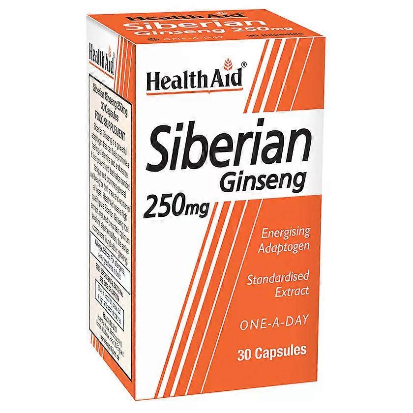 Health Aid Siberian Ginseng 250mg, 30 Capsules